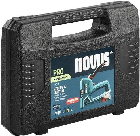 Novus Tools J-50 Set 030-0469 Handtacker in Schwarz mit Klammerlänge 6 - 14mm - Bild 1