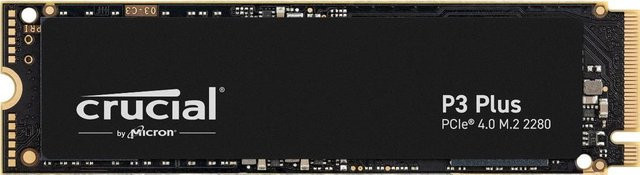 Crucial P3 Plus 2000GB NVMe M.2 2280 SSD in Schwarz - Bild 1