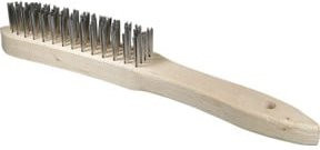 Osborn Handstielbürste mit glattem rostfreiem Stahldraht 0,30 mm und Holzkörper - Bild 1