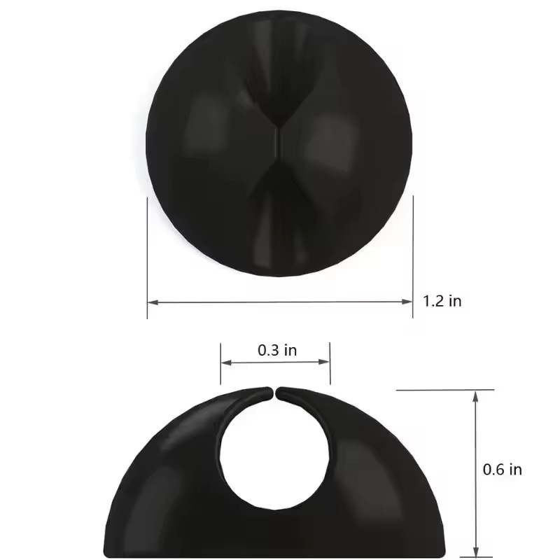 Selbstklebende Kabel Organizer Clips in Schwarz für USB-A und USB-C zur Kabelverwaltung am Schreibtisch oder an der Wand - Bild 3