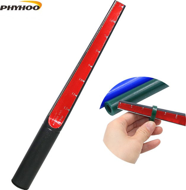 PHYHOO Wachsrohrmesser aus Kunststoff in Rot für die DIY-Schmuckherstellung zur Vergrößerung von Innenlöchern und zum Schnitzen von Wachsringen - Bild 1