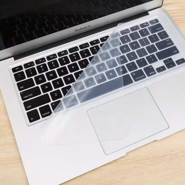 Transparente Silikon Tastaturschutzfolie für Laptop und Computer zum Schutz vor Staub und Wasser, 1 oder 2 Stück - Bild 1