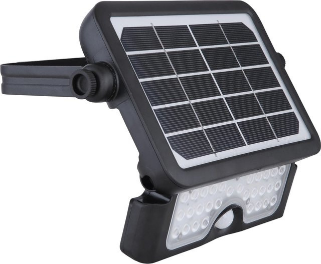 Globo Solar-LED-Außenleuchte aus Kunststoff mit Bewegungssensor in Schwarz - Bild 1
