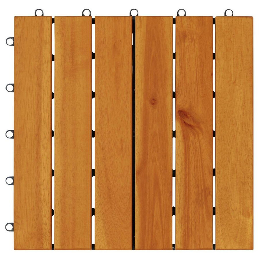 Pocoline Terrassenfliese Akazie in Braun mit Click-System, Breite: 30 cm, Länge: 30 cm - Bild 2