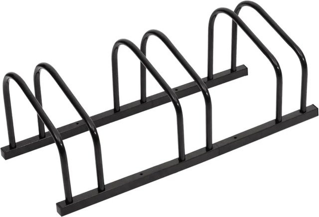 vidaXL Fahrradständer für 3 Fahrräder aus Stahl in Schwarz - Bild 1