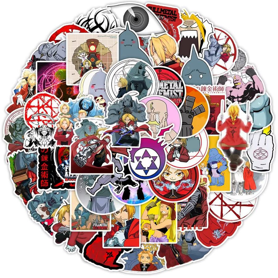 Bandai Fullmetal Alchemist Anime-Aufkleber, Bunt / Mehrfarbig - Bild 2