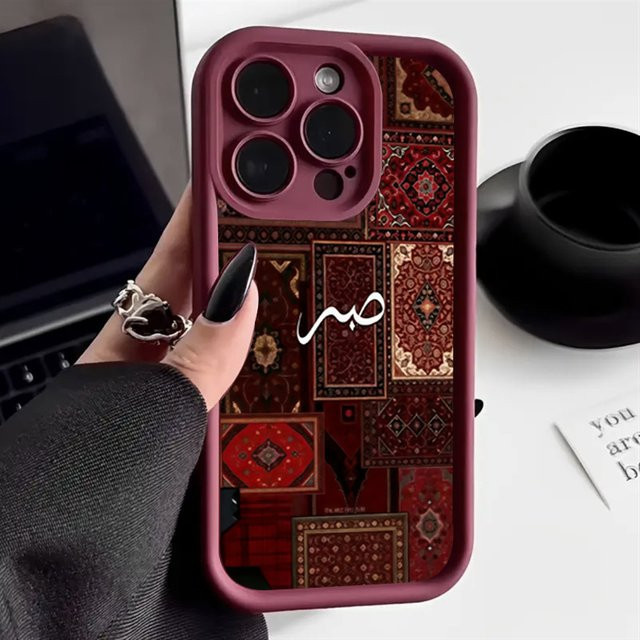 Stilvolle Handyhülle im Perserteppich-Design für Apple iPhone Modelle, Multicolor, stoßfeste Schutzhülle - Bild 1