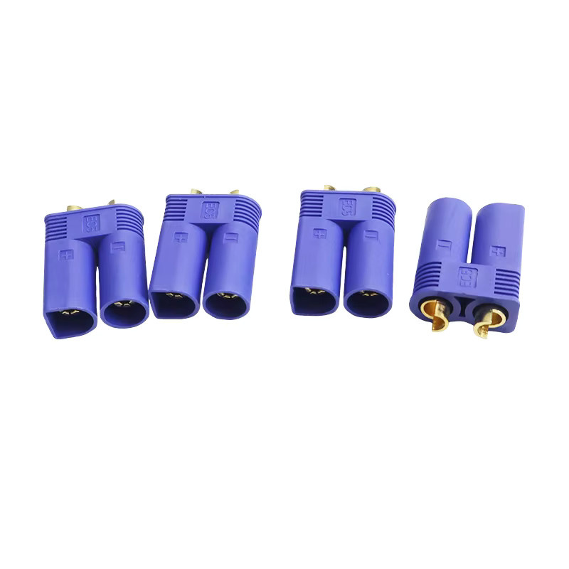 4er-Set EC5 Bananenstecker Set mit männlichen und weiblichen Bullet Steckern in Blau für RC ESC LIPO Batterien und Drohnen Zubehör - Bild 2