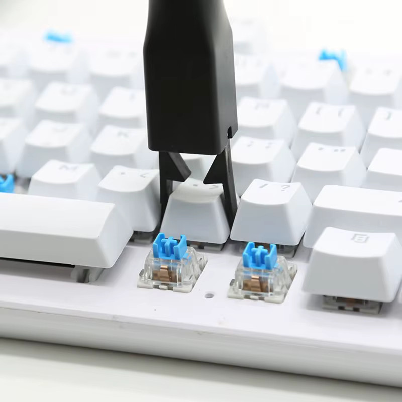 OULLX Universal Keycaps Remover Tastatur Kappen Entfernung Werkzeug aus Kunststoff für mechanische Tastaturen in Schwarz - Bild 3