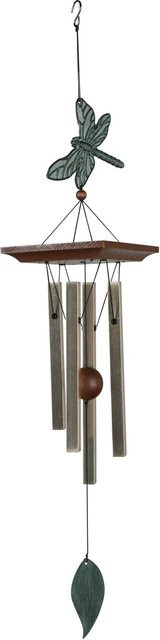 Nature´s Melody Garden-Decor Klangspiel Libelle in Hellgold, Höhe: 62 cm - Bild 1