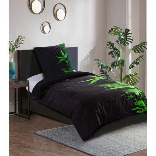 Sanilo Bettwäsche Virella 2-teilig aus Baumwolle, Schwarz, B/H: 135 x 200 cm und 80 x 80 cm - Bild 4