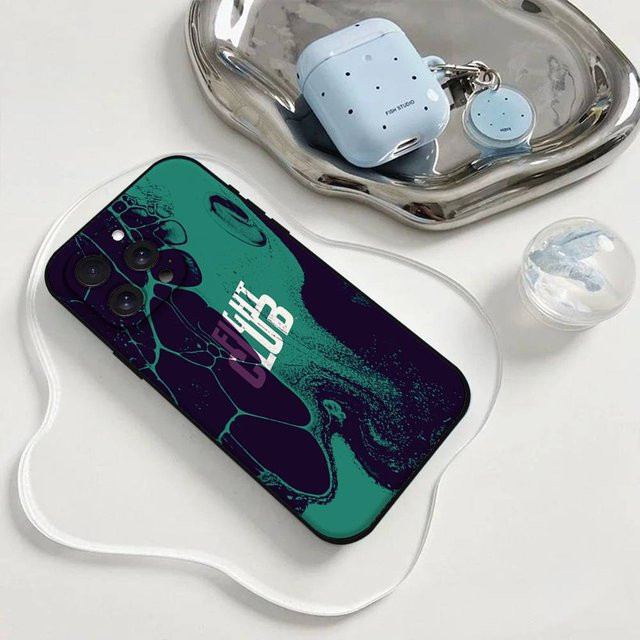 Fight Club Handyhülle für Apple iPhone 17 16 15 14 13 12 11 Pro Max X XR XS in Schwarz - Bild 1