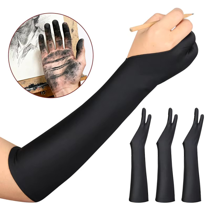 SDJZT Anti-Touch Zwei-Finger-Malhandschuhe für Tablet-Bildschirme in Schwarz - Bild 2