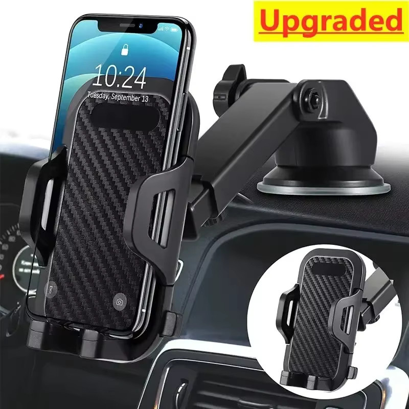 Autotelefonhalter Sucker Mount Saugnapf-Ständer für iPhone, Xiaomi, Huawei und Samsung in Schwarz - Bild 2