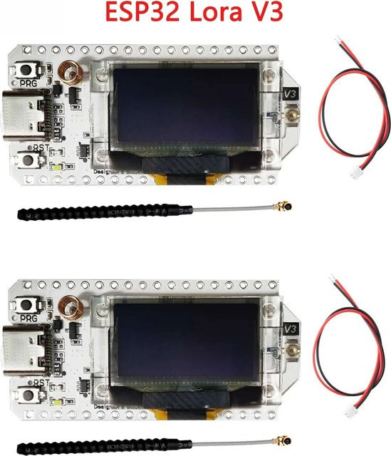 2 Sets Heltec LoRa 32 V3 Entwicklungskit mit ESP32-S3FN8, SX1262 und 0,96 Zoll OLED für IoT und Meshtastic (915 MHz/868 MHz) - Bild 1