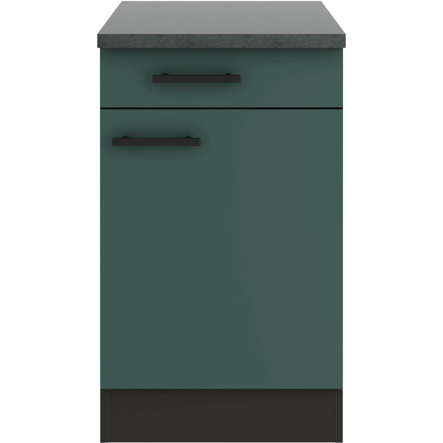 OPTIFIT Verona405 Küchen-Unterschrank in Steingrün mit modernem Design und melaminbeschichteter Qualitätsspanplatte, Breite: 50 cm - Bild 2