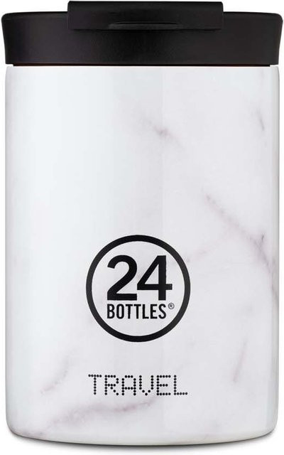 24Bottles Travel Tumbler Grand 350ml Carrara Weiß - Bild 1