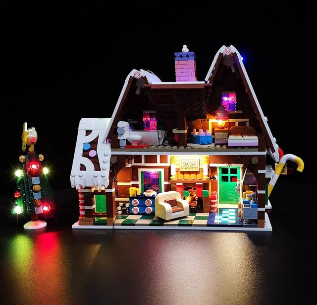 LYBMTWF LED-Beleuchtungsset RGB Multicolour für Lego 10267 Weihnachts-Lebkuchenhaus - Bild 1