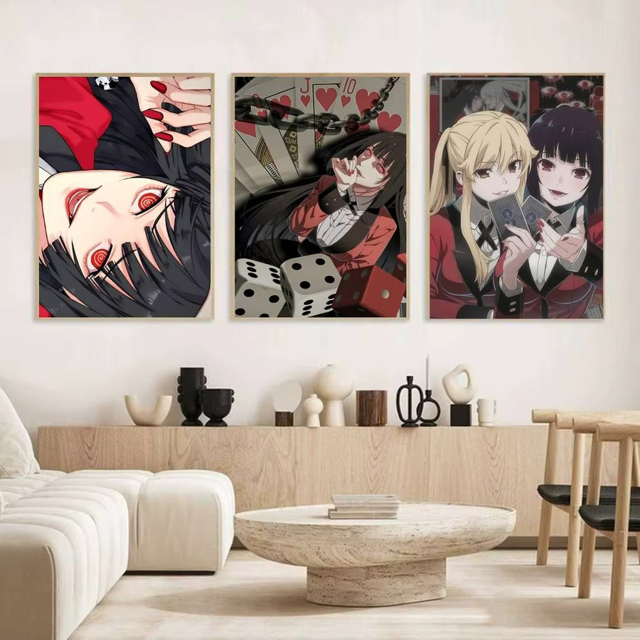 Selbstklebender Anime K-Kakegurui Manga-Poster aus Papier in Mehrfarbig - Bild 3