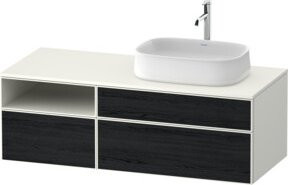 Duravit Waschtischunterschrank Zencha in Schwarz und Weiß, B/T/H: 130 x 55 x 44,2 cm - Bild 1