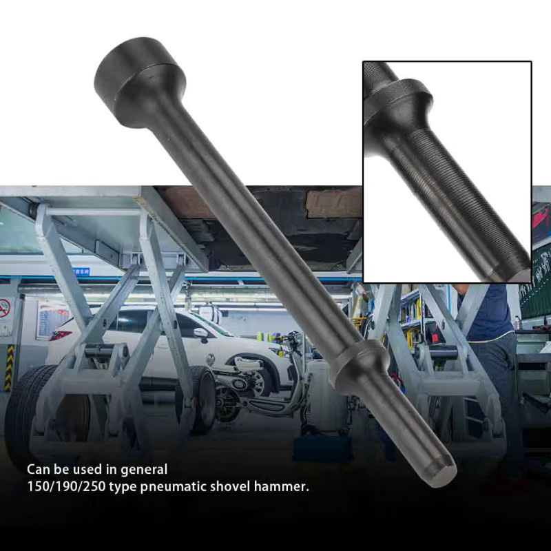 Pneumatisches Hammer-Bit-Set zum Glätten von Drifts in Silber mit verlängerter Länge - Bild 3