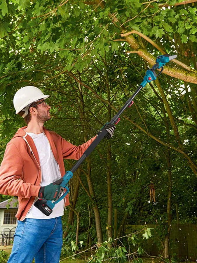 ONEVAN Bürstenlose Akku-Astschere und 8-Zoll-Kettensäge in Blau für Makita 18V LXT Akkus - Bild 5
