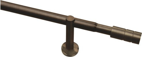 Gardinia Gardinenstangen-Set Zylinder aus Metall in Braun, Länge: 190 cm, Durchmesser: 2,5 cm - Bild 1