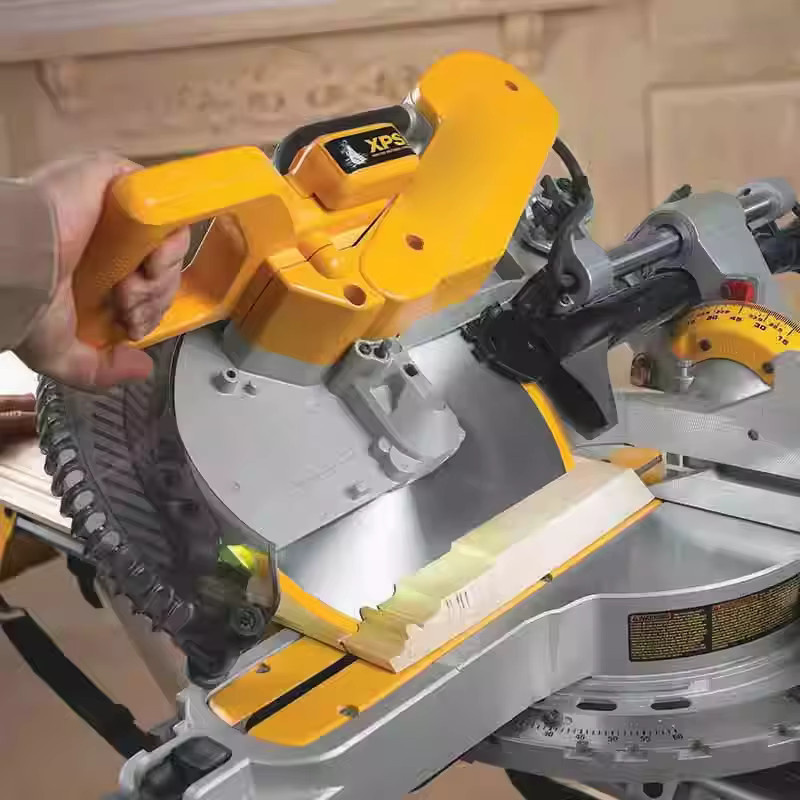 LZHZXY Präzisions-Gehrungssäge DWS780 mit Push-Pull-Funktion, 1600 W elektrische Säge für Aluminium und Holz - Bild 3