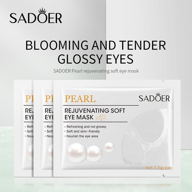 SADOER Pearl Augenmaske, 5/10 Paar, Unisex - Bild 1