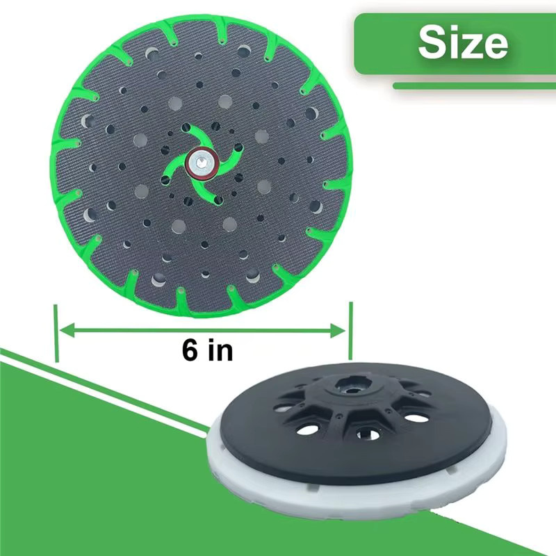Festool Ersatz-Schleifscheiben 2er-Pack für RO 150 FEQ 6-Zoll-Schleifer-Unterlage in Schwarz und Grün - Bild 2