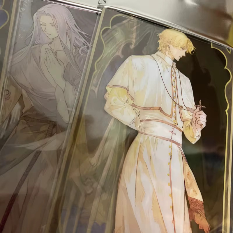 Luo Jiujiu Mysterious Lord Eight Angels Laser Ticket Transparente Karte, Anime Figur - Bild 3