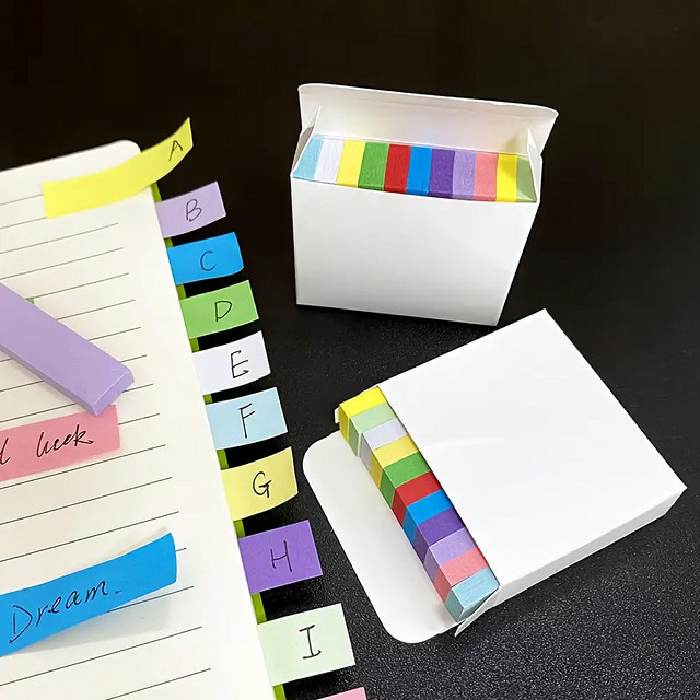 Bunte Mini-Haftnotizen in 11 Farben, selbstklebende Papier-Notizzettel für Schule und Organisation - Bild 1