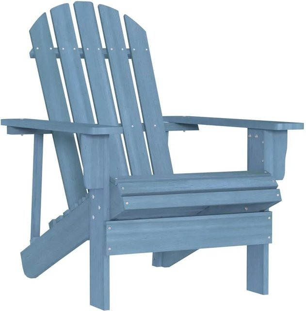 vidaXL Adirondack-Gartenstuhl aus Massivholz Tanne in Blau - Bild 1