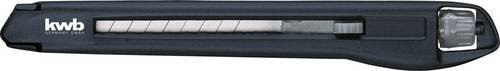 Kwb Interlock Abbrechklingenmesser mit Drehknopf, 9 mm, Schwarz - Bild 1
