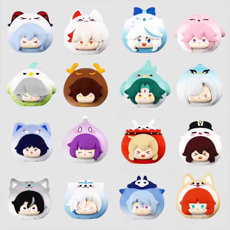 Genshin Impact Cute Cubs Mini Blind Bag Figurine Multicolor Anime Sammlerstück für deine Schreibtischdekoration - Bild 2