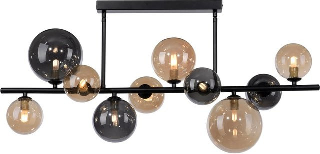 Paul Neuhaus Deckenleuchte Popsicle 10-flammig in Schwarz mit Glas aus moderner LED-Technik, Durchmesser: 85 cm, Höhe: 32 cm - Bild 1