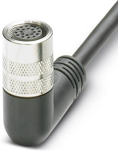 Phoenix Contact 1693717 Sensor-Aktor-Anschlussleitung M8 Buchse gewinkelt, 10 m, 10-polig, schwarz - Bild 1