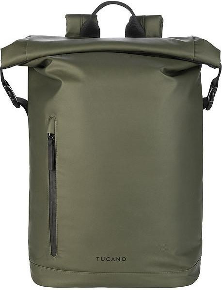 Tucano Rolltop Rucksack für Laptop bis 15.6 Zoll wasserfest olivengrün - Bild 1