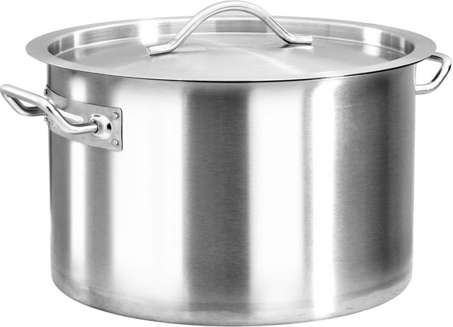 Yiwydaa Kochtopf aus Edelstahl in Silber, Volumen: 24 l, Durchmesser: 36 cm, Höhe: 24 cm - Bild 1