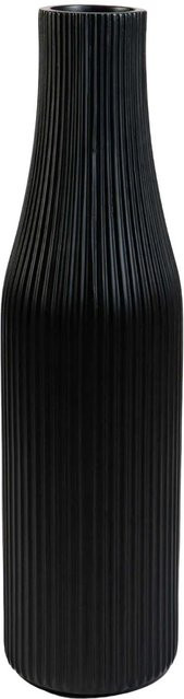 Vivanno Bodenvase Vertigo in Schwarz aus Fiberglas, B/T/H: 20 x 20 x 80 cm - Bild 1