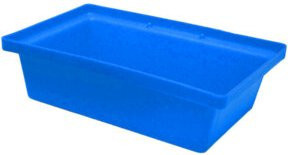 Emtez PE-Auffangwanne mit Rost für Kleingebinde, Blau, B/T/H: 59,5 x 39,5 x 17 cm - Bild 1