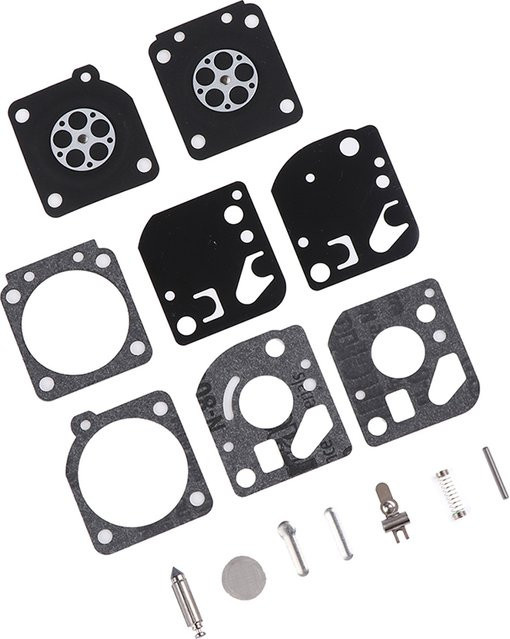 Ryobi Vergaser Reparaturset 15-teiliges Rebuild Kit für RB-29 26cc und 30cc Trimmer in Schwarz - Bild 1