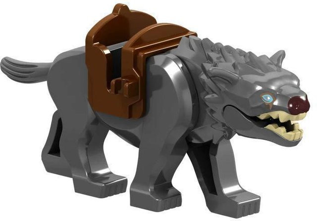 TOY LION Wolf Bausteine Figuren, 1-teiliges Set, grau, ab 6 Jahren - Bild 1