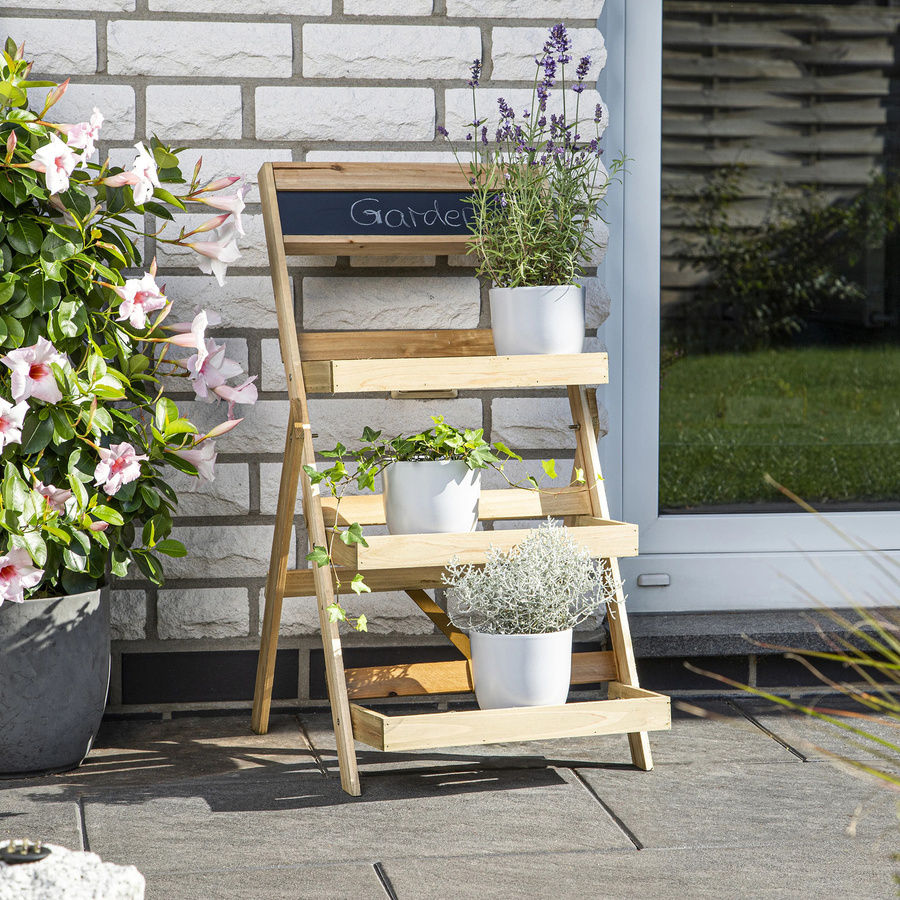 Holztreppe Blume von MODERNE HAUSFRAU in Braun - Bild 2