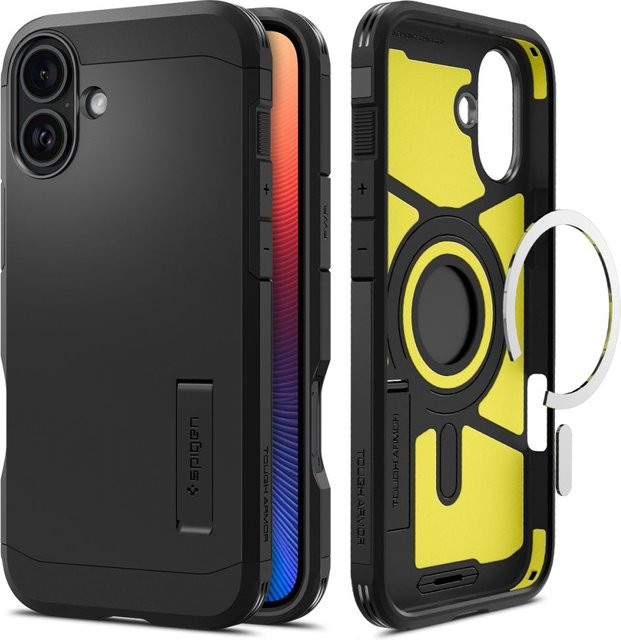 Spigen Tough Armor MagSafe-Hülle für Apple iPhone 16 in Schwarz - Bild 1