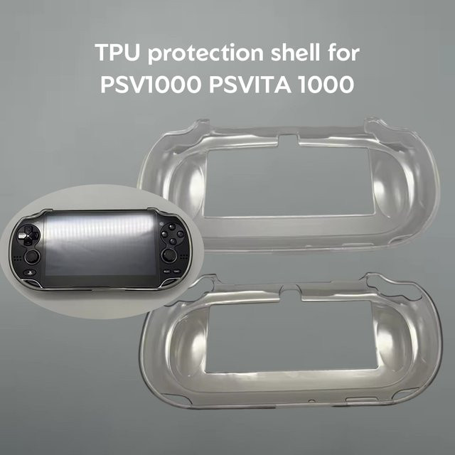 CEYYOR TPU-Schutzhülle für PSVITA PSV1000 PSVITA 1000 Handheld Soft Crystal Case in Transparent oder Schwarz - Bild 1