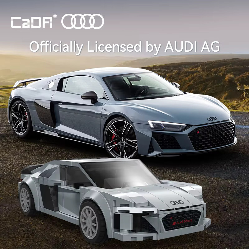 CaDA Audi R8, Baustein-Autoset, Maßstab 1:24 - Bild 2