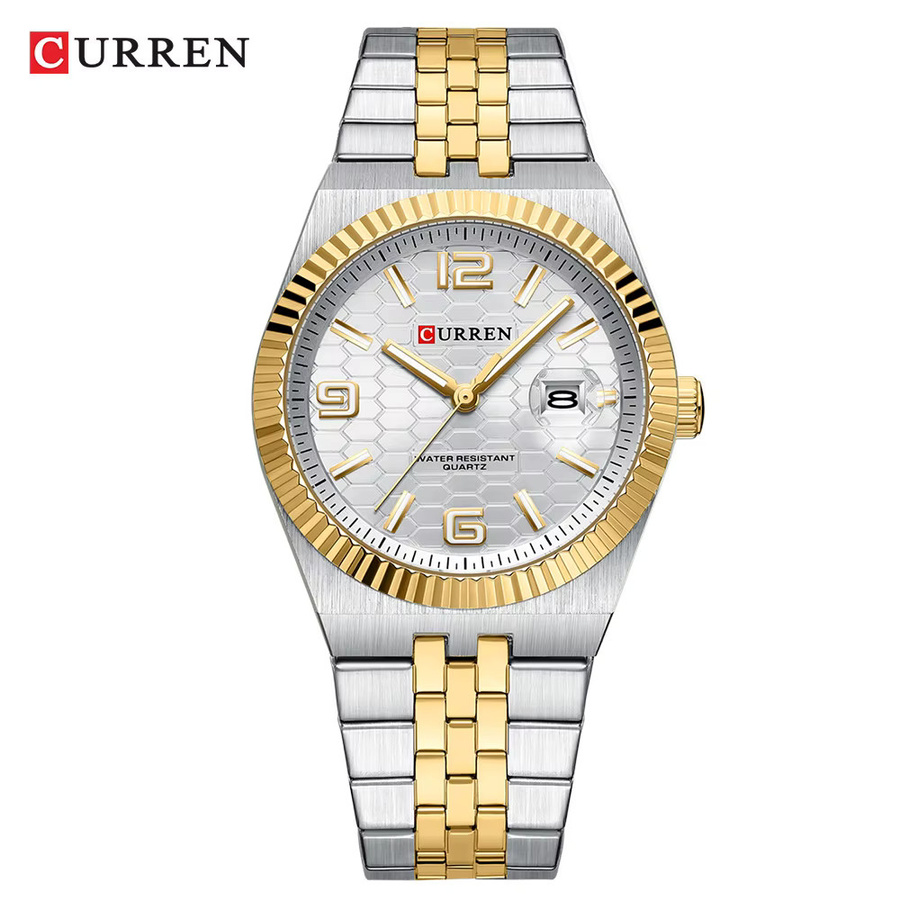 CURREN Armbanduhr Quarz, Edelstahl, Bicolor, Herren - Bild 2