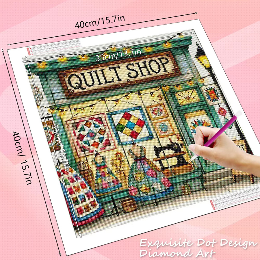 HUACAN Diamantmalerei Landschaft 5D DIY Mosaik Wanddekoration Multicolour Rund - Bild 2