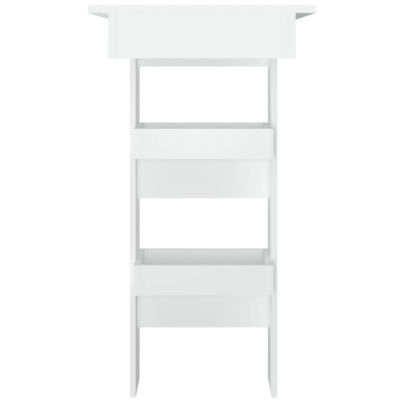 Vidaxl Bartisch in Weiß aus Holzwerkstoff, Modern und Minimalistisch, B/T/H: 102 x 45 x 103,5 cm - Bild 2